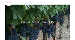 Desktop Screenshot of erbavineyards.com